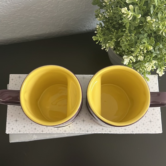 NWT Set of 2 Mug Belle and the Beast original Disney - Picture 7 of 8